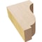 Ekena Millwork 2"W x 4"D x 6"H Classic Van Buren Rough Cedar Woodgrain TimberThane Corbel, Primed Tan CORUR02X04X06VANRCPR - alternate 6